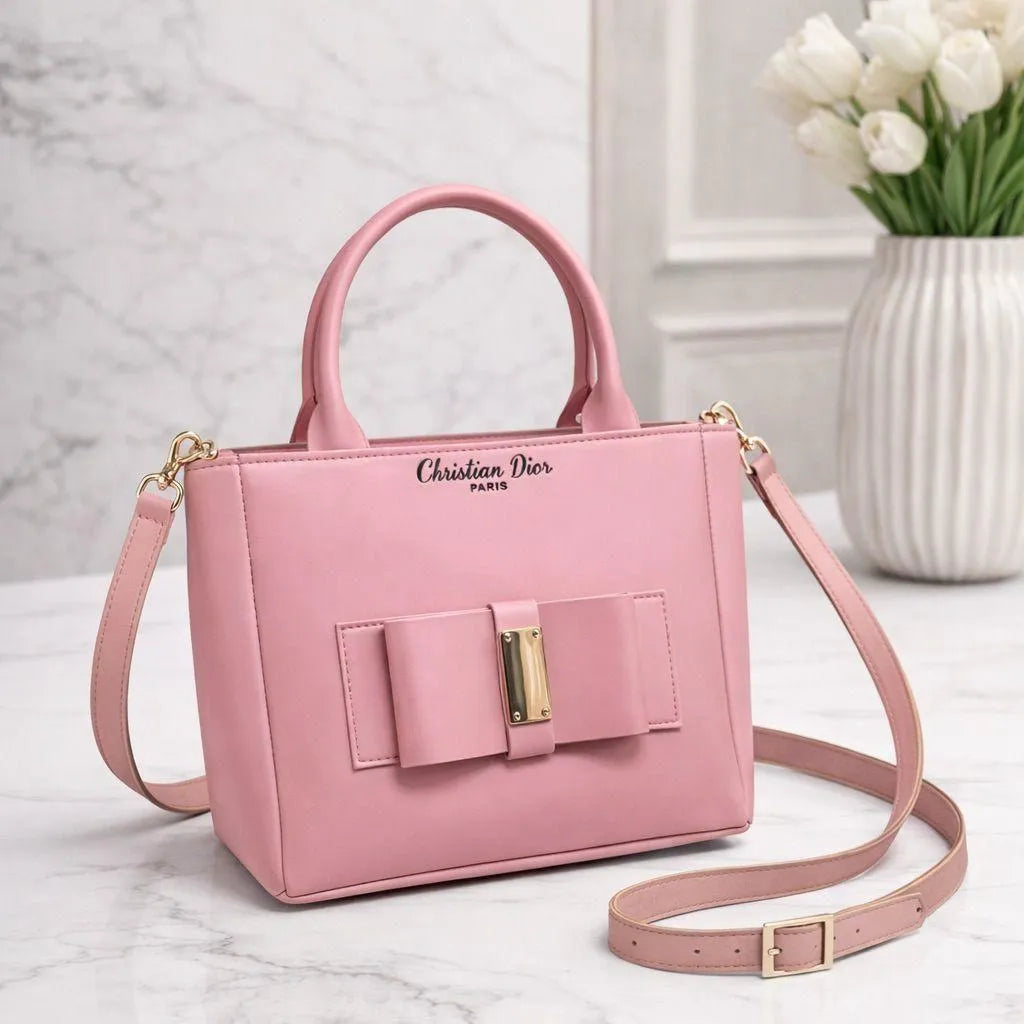 Chloe Diamond Black Leather Shoulder Bag