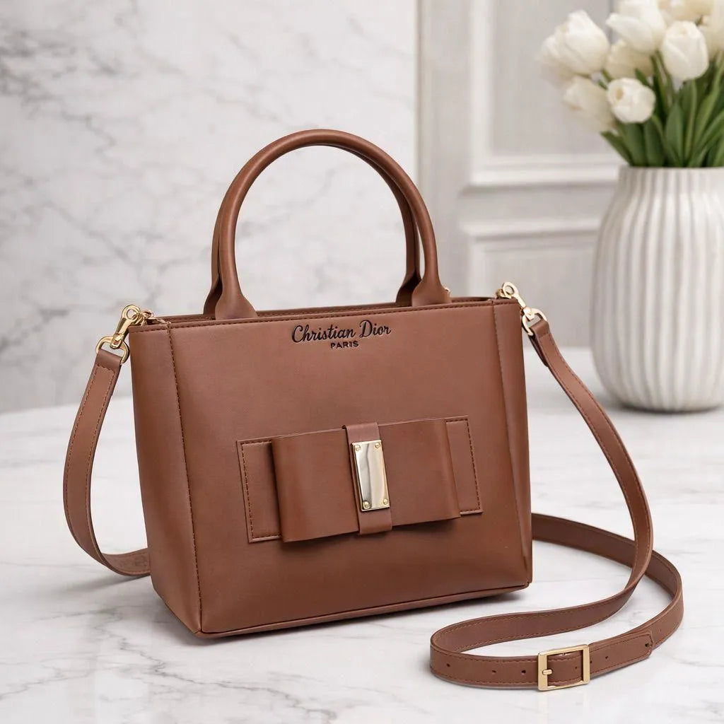 Chloe Diamond Black Leather Shoulder Bag