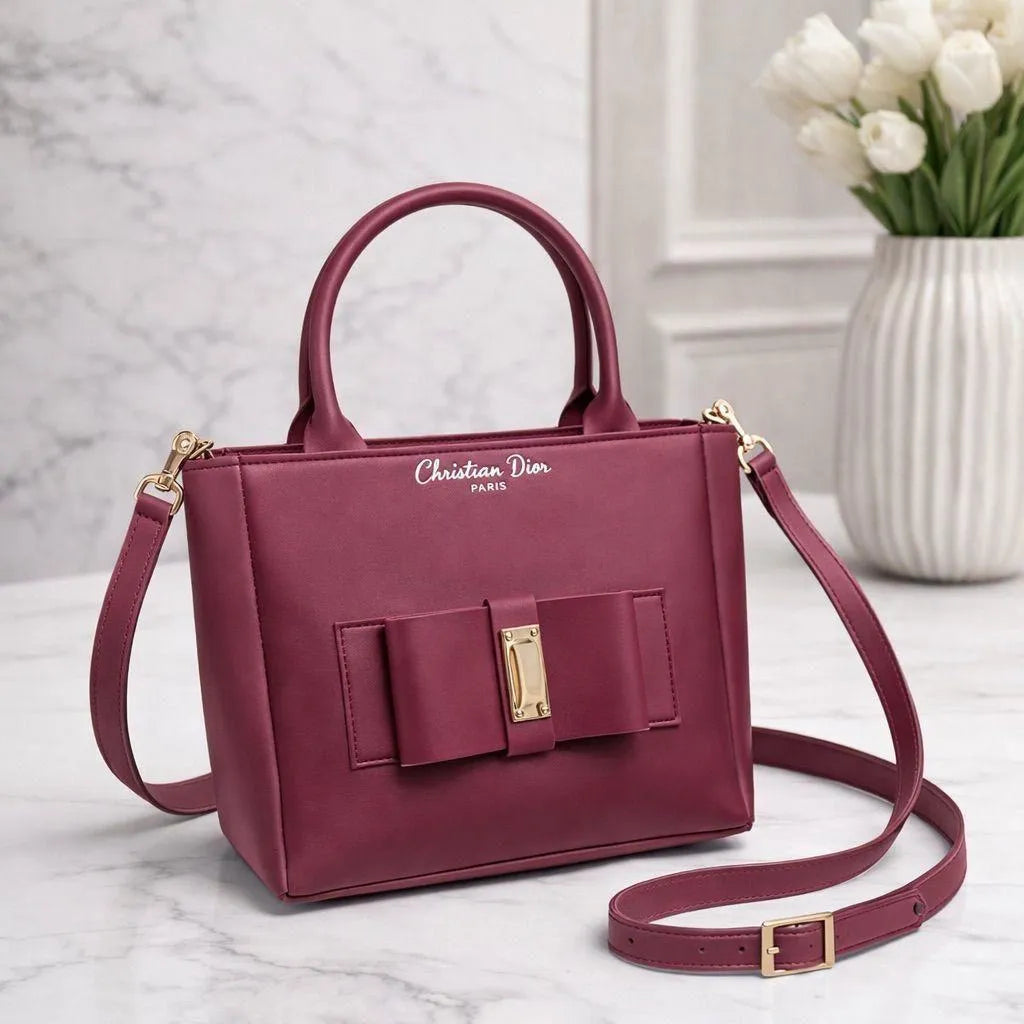 Chloe Diamond Black Leather Shoulder Bag