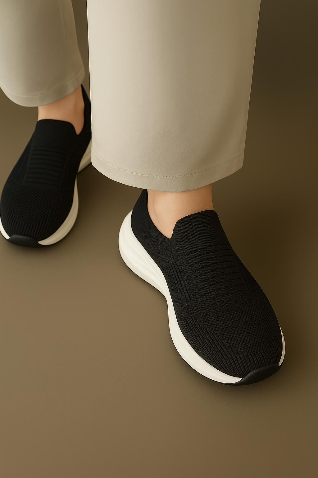 Black Casual Skechers Shoes