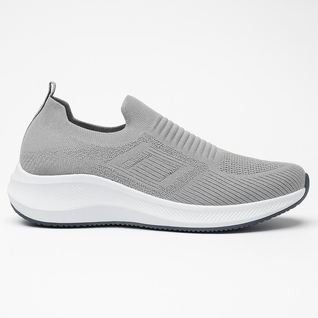 Grey Slip-On Walking Sneakers