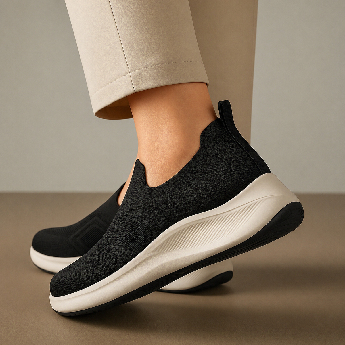 Black Casual Skechers Shoes
